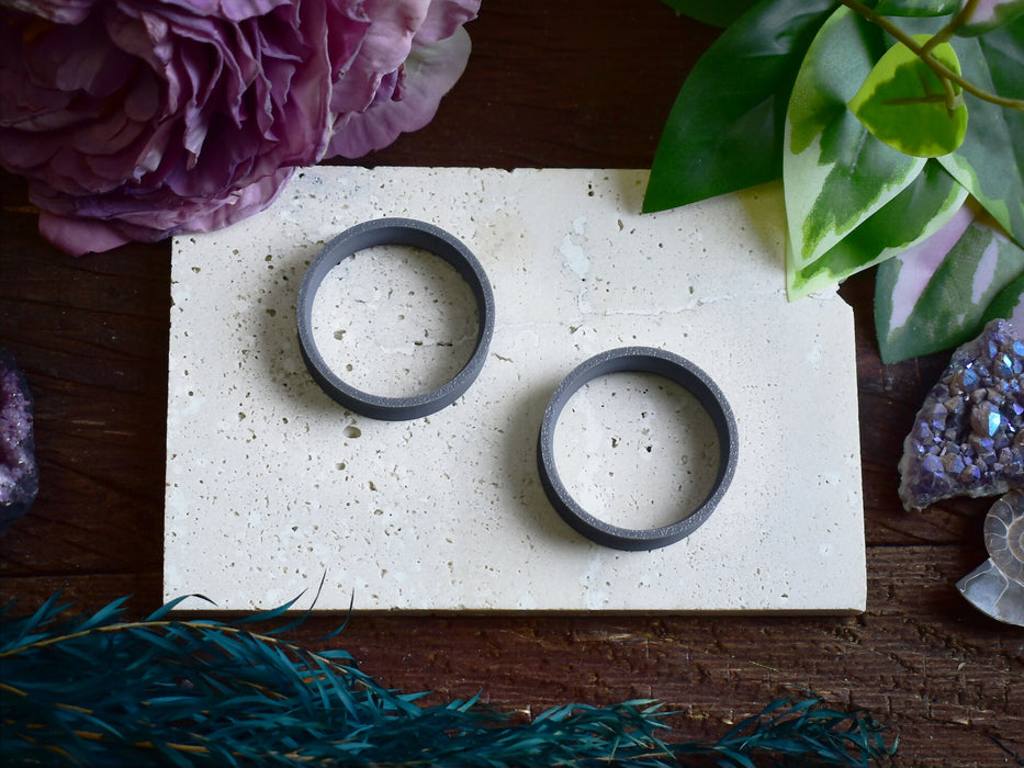 Ear Tunnels 10-100mm Grey | Pair | Ultra Light Thin-wall Ear Plugs | Gauge Earrings | Gauged Plugs