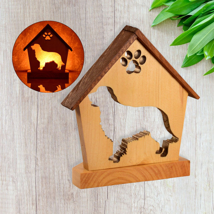 GOLDEN RETRIEVER Personalized Dog Memorial Gift | Doghouse LED Tealight - DogPound Creations