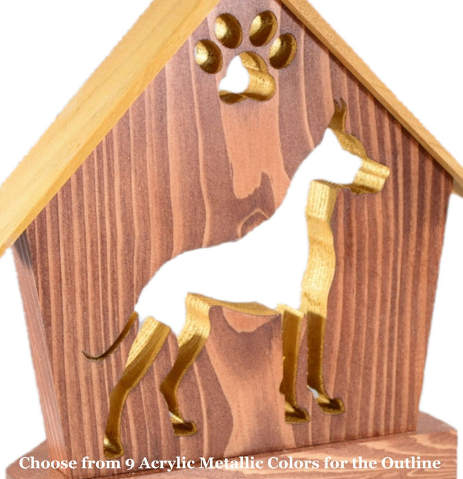 GREAT DANE Personalized Dog Memorial Gift | Doghouse LED Tealight - DogPound Creations