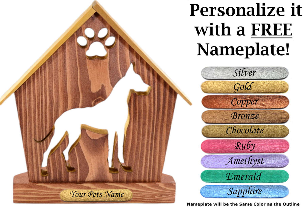 GREAT DANE Personalized Dog Memorial Gift | Doghouse LED Tealight - DogPound Creations