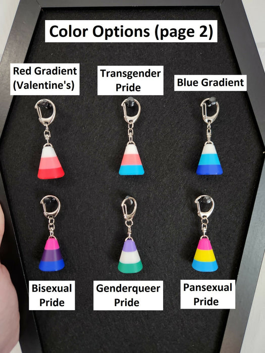 Candy Corn Keychains (custom colors available!)