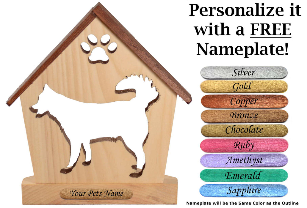 HUSKY Personalized Dog Memorial Gift | Doghouse LED Tealight - DogPound Creations
