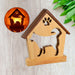 HUSKY Personalized Dog Memorial Gift | Doghouse LED Tealight - DogPound Creations