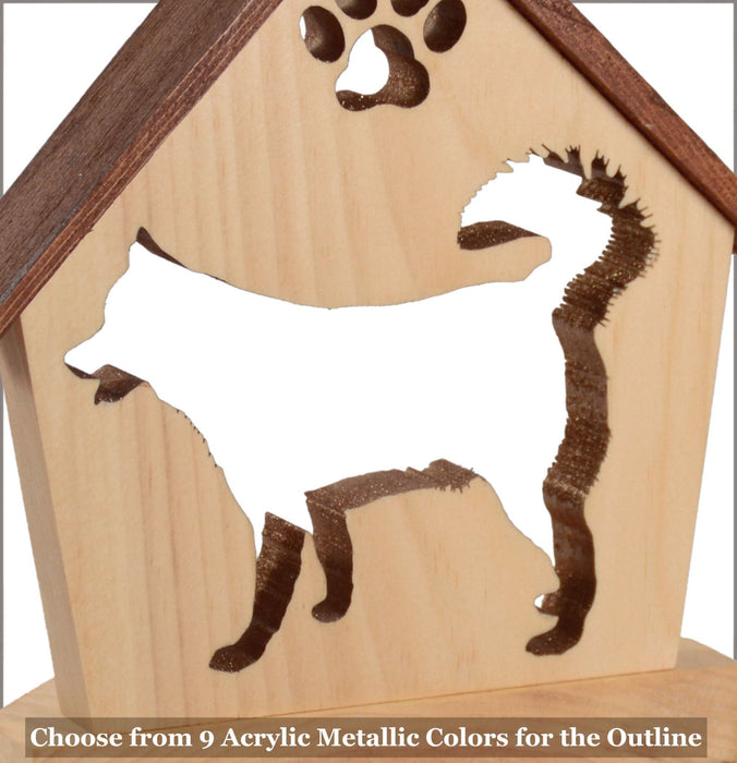 HUSKY Personalized Dog Memorial Gift | Doghouse LED Tealight - DogPound Creations