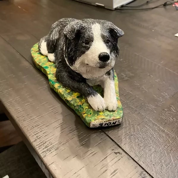 Border Collie Dog Concrete 5-1/2 x 11 x 5.75" High