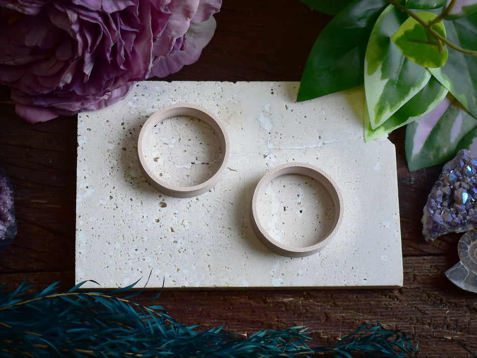 Ear Tunnels 10-100mm Army Beige | Pair | Ultra Light Thin-wall Ear Plugs | Gauge Earrings | Gauged Plugs