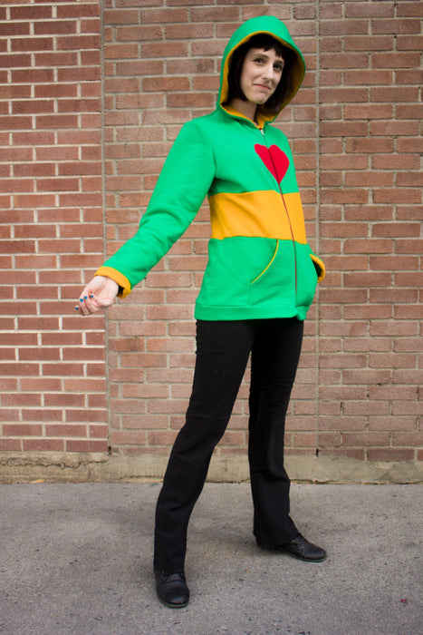 Undertale Chara inspired cosplay hoodie