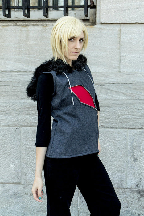Gladion cosplay hoodie inspired by Pokemon Sun and Moon