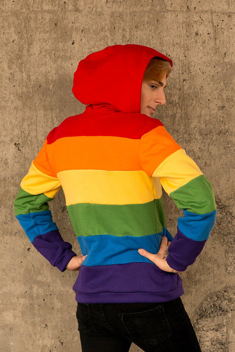 Gay pride flag hoodie