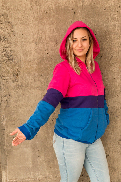 Bisexual pride flag hoodie