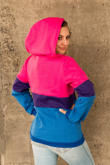 Bisexual pride flag hoodie