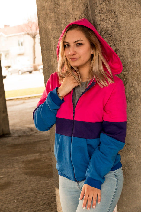 Bisexual pride flag hoodie