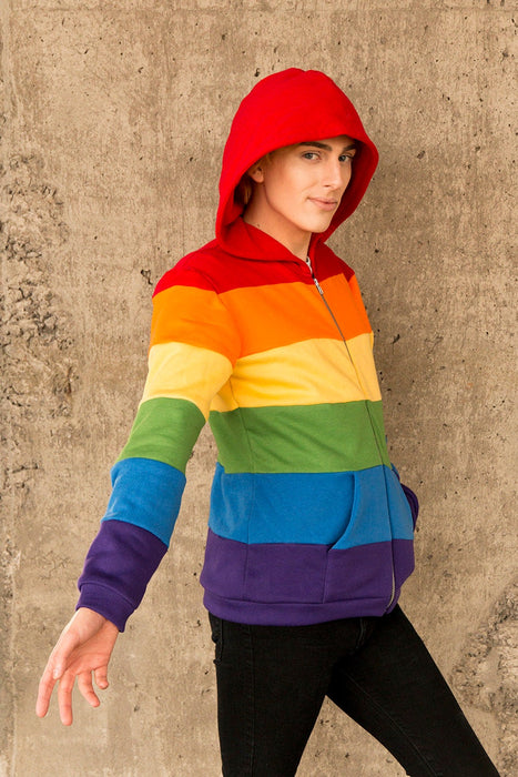 Gay pride flag hoodie