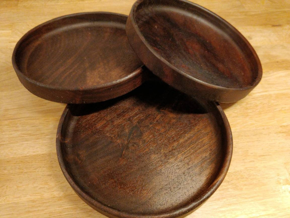 Deep Lip Solid Wood Plates