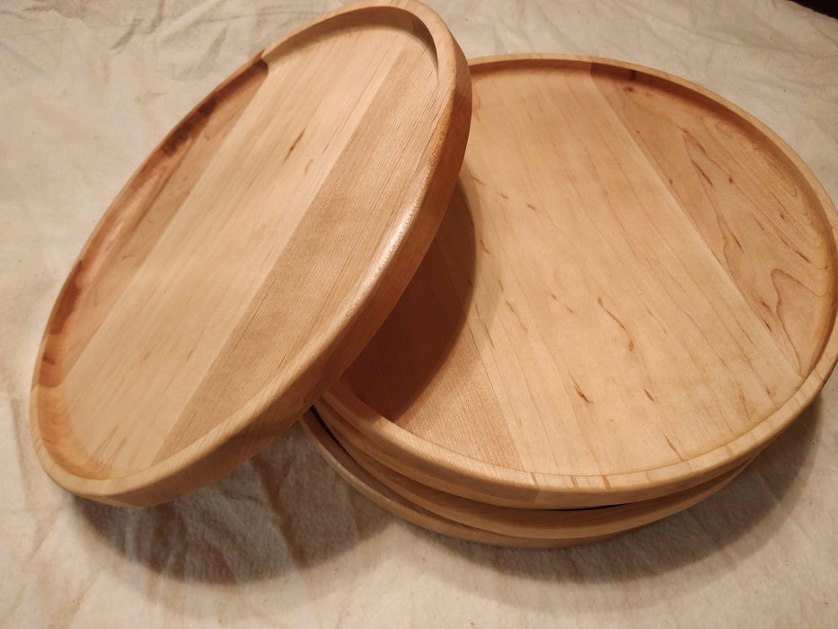 Deep Lip Solid Wood Plates