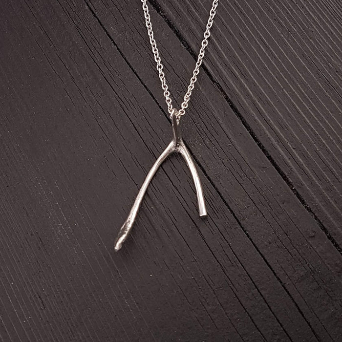 Broken Wishbone Necklace