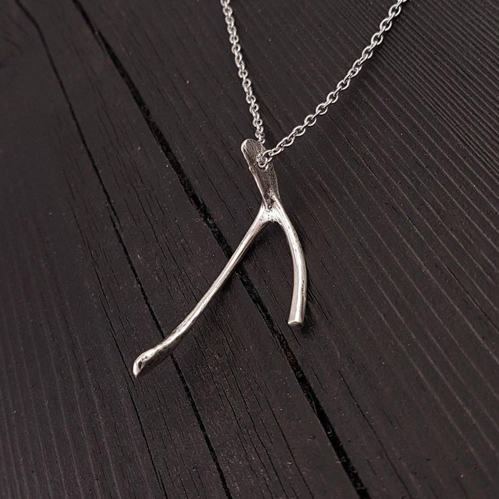 Broken Wishbone Necklace