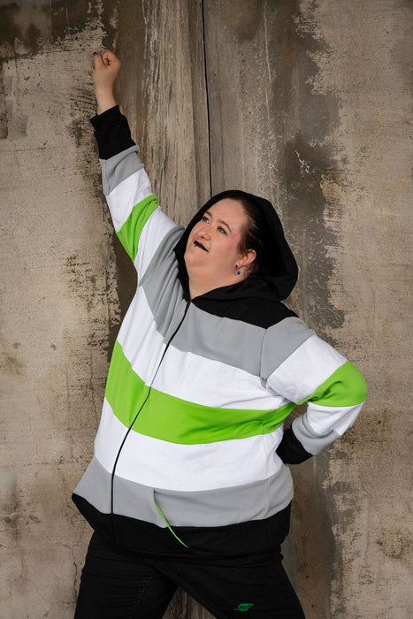 Agender pride flag hoodie