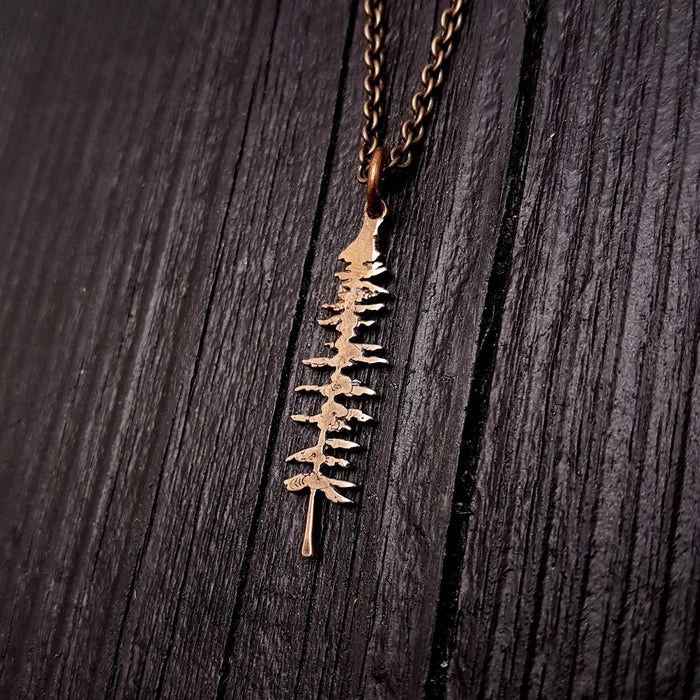 Spruce Tree Silhouette Sitka Pendant