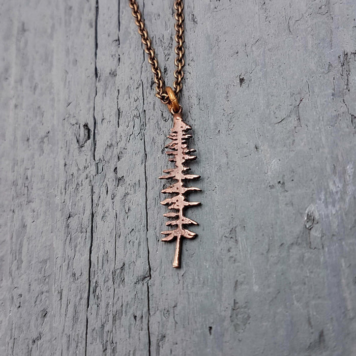 Spruce Tree Silhouette Sitka Pendant