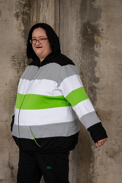 Agender pride flag hoodie