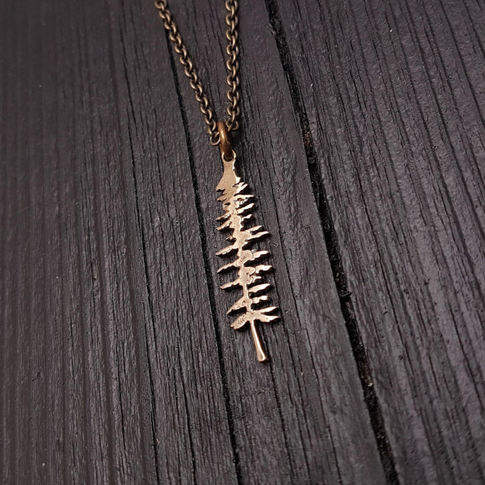 Spruce Tree Silhouette Sitka Pendant