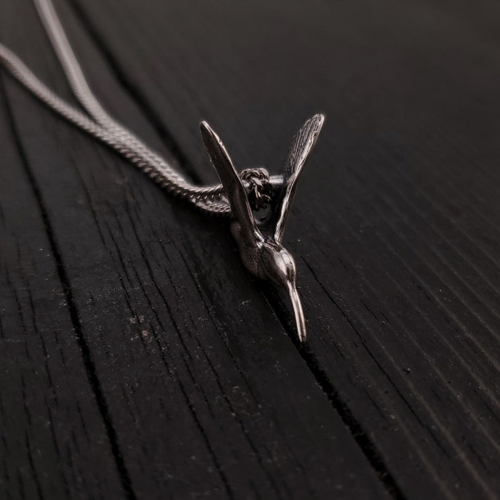 Hummingbird Charm Pendant Necklace