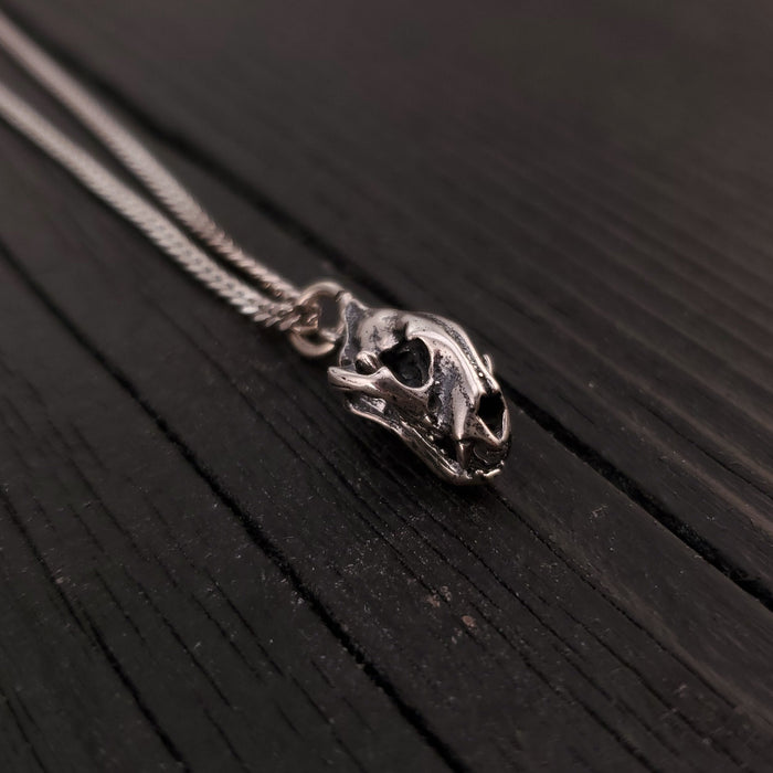 Cat Skull Pendant Necklace