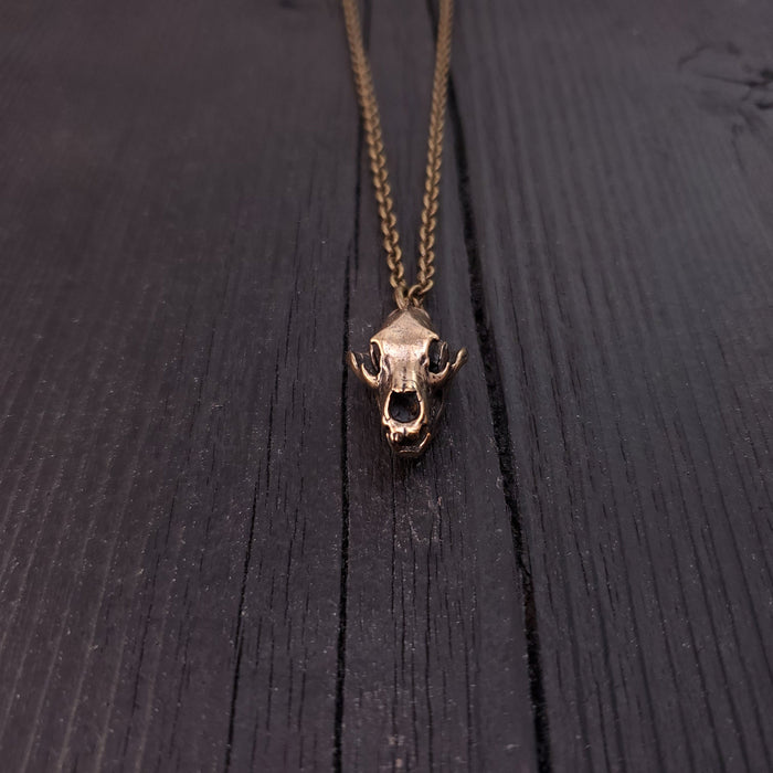 Grizzly Bear Skull Necklace