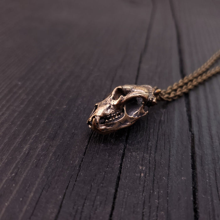 Grizzly Bear Skull Necklace