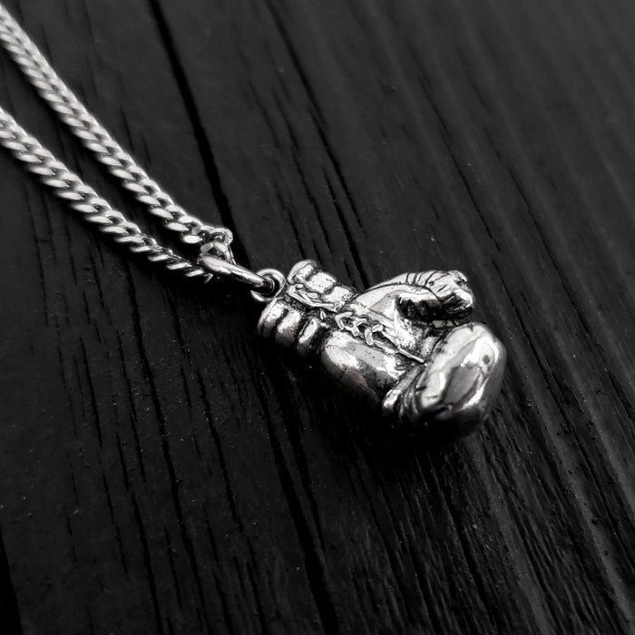 Boxing Glove Charm Pendant Necklace