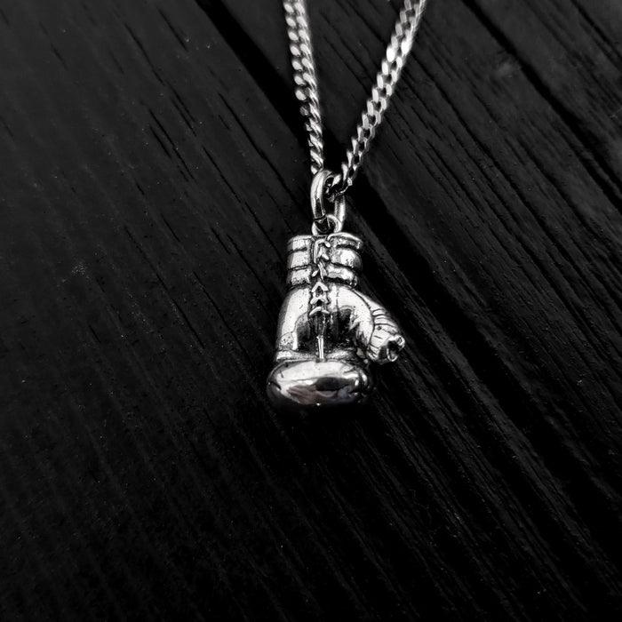 Boxing Glove Charm Pendant Necklace