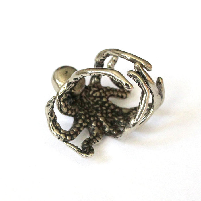 Octopus Ring - Solid Sterling Silver