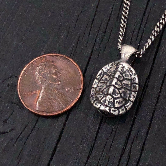 Turtle Shell Cremation Necklace – Sterling Silver Urn