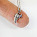 Domestic House Cat Claw Charm Necklace Solid Sterling Silver Pet Kitty Claw - Moon Raven Designs