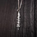 Silver Spruce Tree Silhouette Charm Sitka Pendant Necklace Solid Cast 925 Sterling Silver - Moon Raven Designs