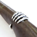 Solid White Bronze Skeleton Hand - Moon Raven Designs