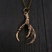 Raven Claw Necklace Crow Claw Necklace Bird Claw Pendant Necklace - Moon Raven Designs
