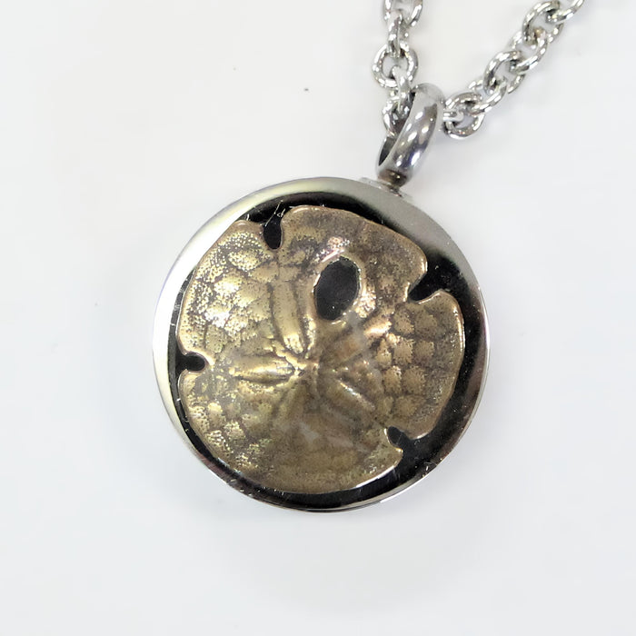 Sand Dollar Cremation Necklace – Nautical Memorial Urn Pendant