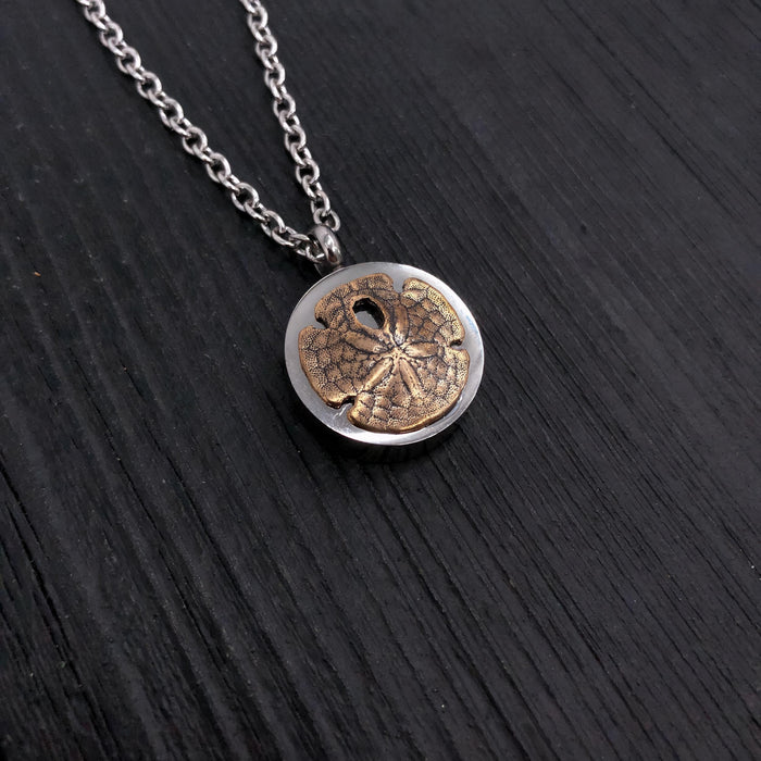 Sand Dollar Cremation Necklace – Nautical Memorial Urn Pendant