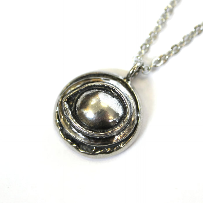 Raven Eye Amulet Protection Necklace – Bronze Talisman With Engraved Pendant
