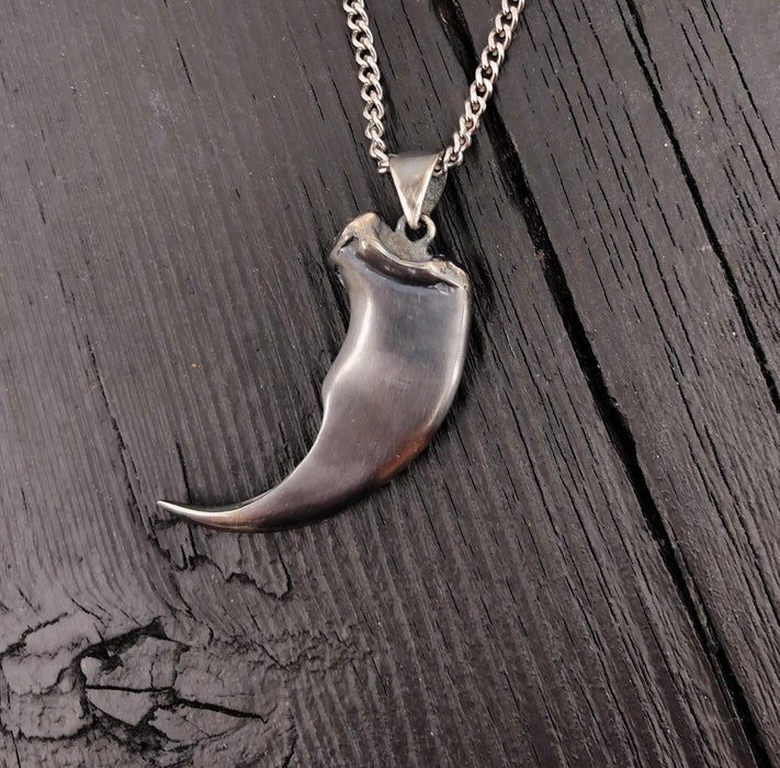 Bear Claw Necklace - Handcrafted Sterling Silver Pendant | Wildlife Lover Gift