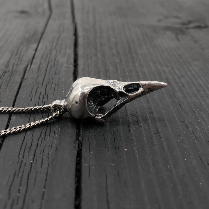 Silver Soaring Raven Cremation Urn - Moon Raven Designs