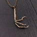Bird Claw Lariat Necklace - Solid Hand Cast Bronze Double Lariat Necklace - Statement Gift For Her - Moon Raven Designs