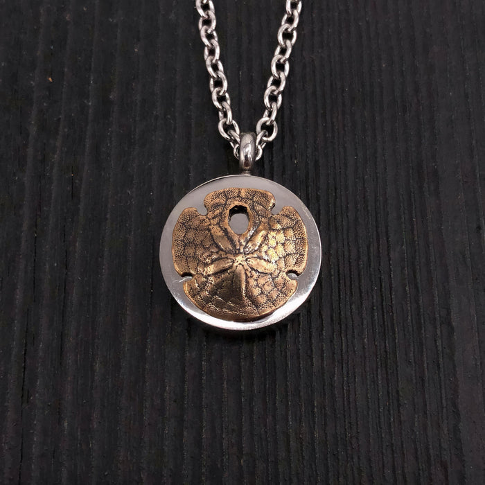 Sand Dollar Urn Necklace Cremation Urn - Moon Raven Designs