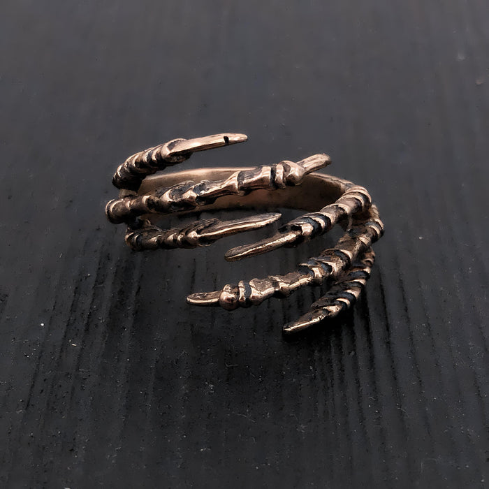 Raven Claw Ring – Double Claw Design, Gothic Statement Jewelry by Moon Raven
