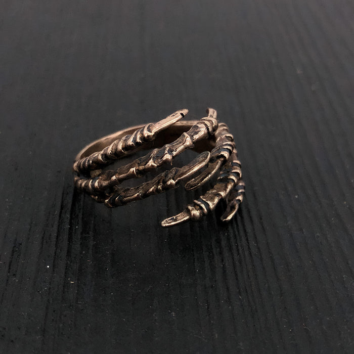 Raven Claw Ring – Double Claw Design, Gothic Statement Jewelry by Moon Raven