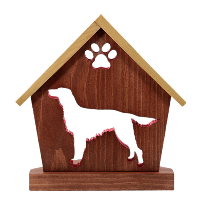 IRISH SETTER Personalized Dog Memorial Gift | Doghouse LED Tealight - DogPound Creations