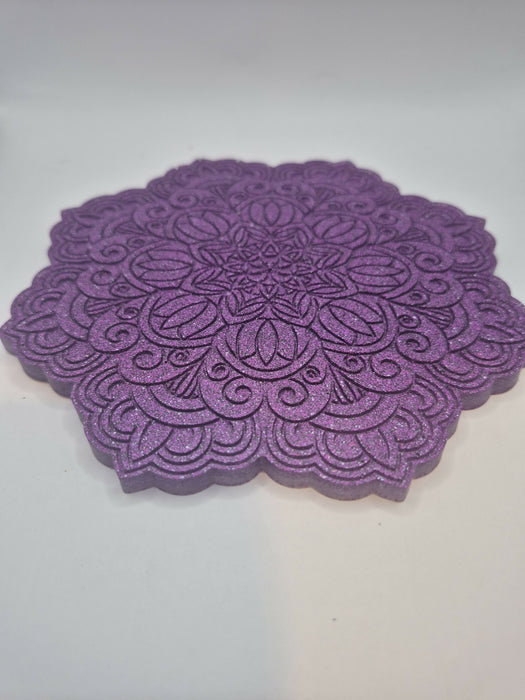 Purple Mandala Incense Holder