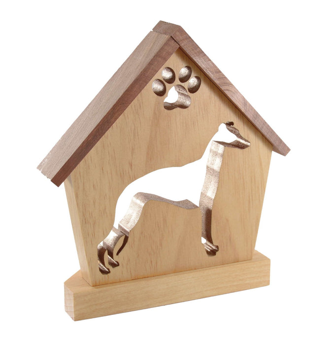 ITALIAN GREYHOUND Personalized Dog Memorial Gift | Doghouse LED Tealight - DogPound Creations